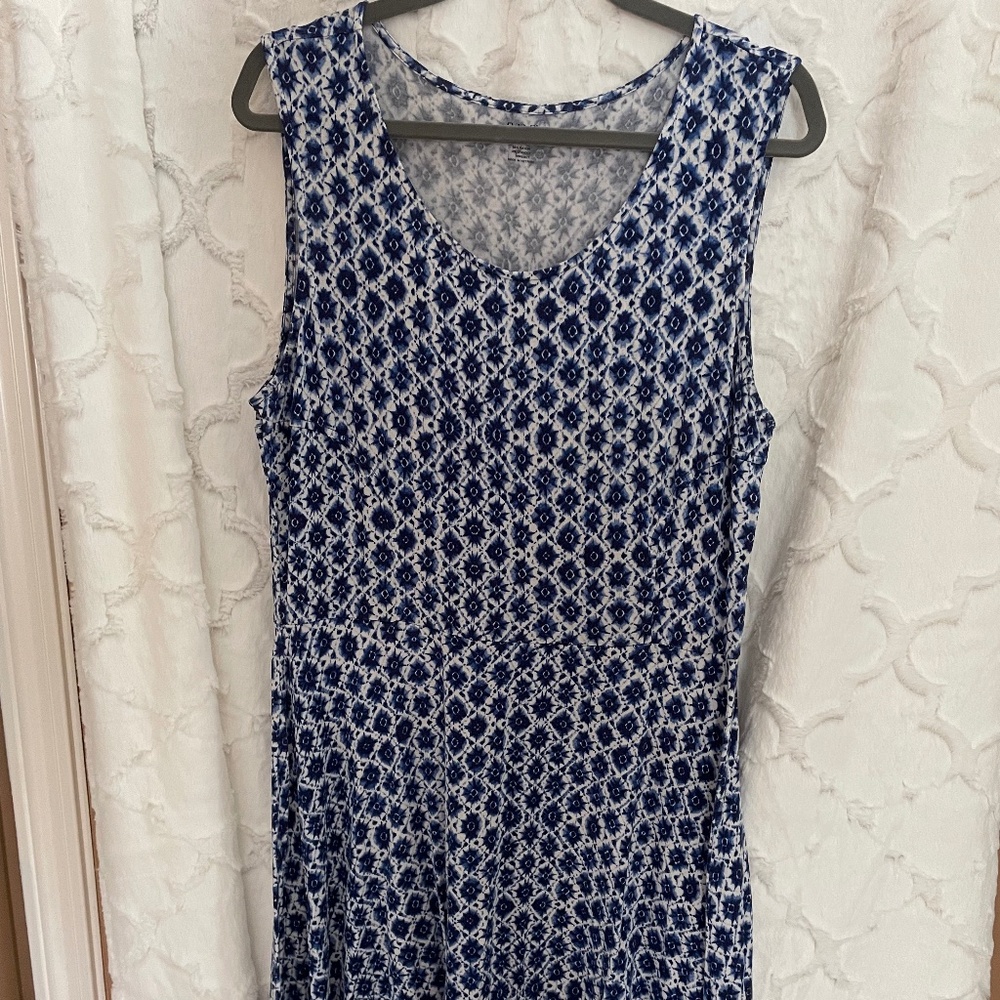 ana - white and blue sundress - XL
